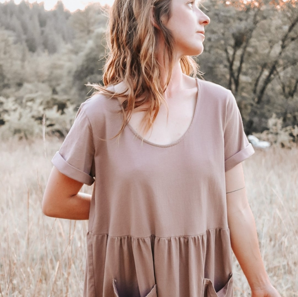 Hillfolk Dress in Rust - Large/X-Large